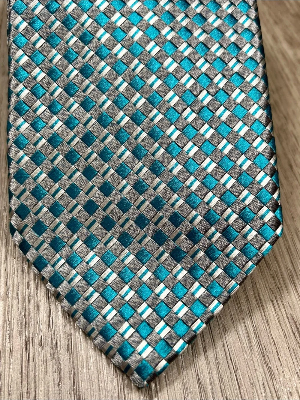 Dolce and Gabbana Tie Pinup Girl Cravatte Handmade Italy Necktie 56” Blue Silver